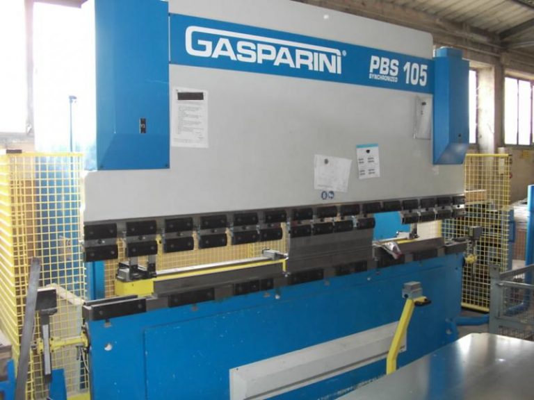 Pressa piegatrice idraulica Gasparini mod. PBS105 usata in vendita