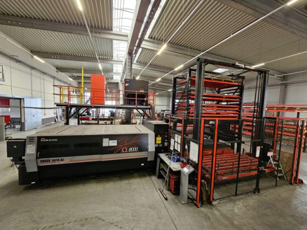 Laser cutting Amada Ensis 3015 AJ 6kW + ASF 3015 EU