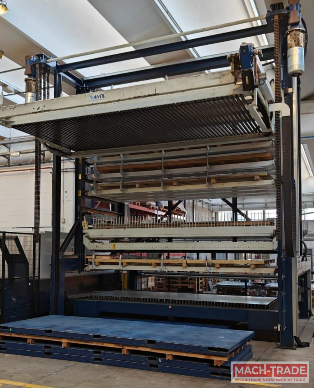 Automatic loading and unloading with storage system ANTIL size 4000 mm. x 2000 mm.