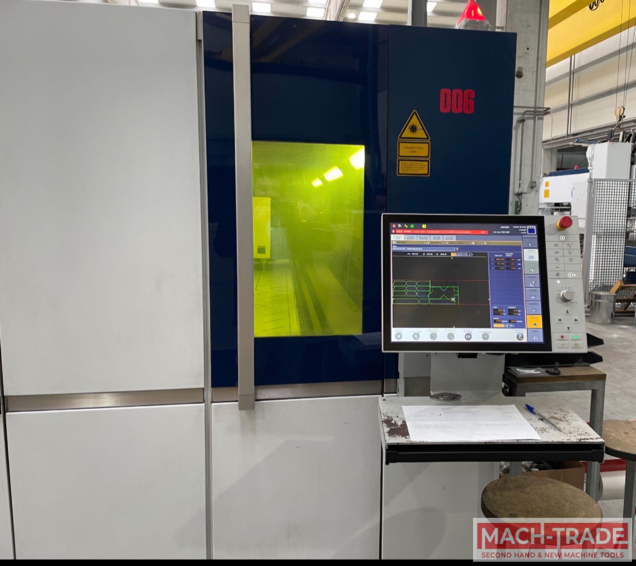 Laser cutting machine TRUMPF TruLaser 3060 fiber (L66), 6000 Watt