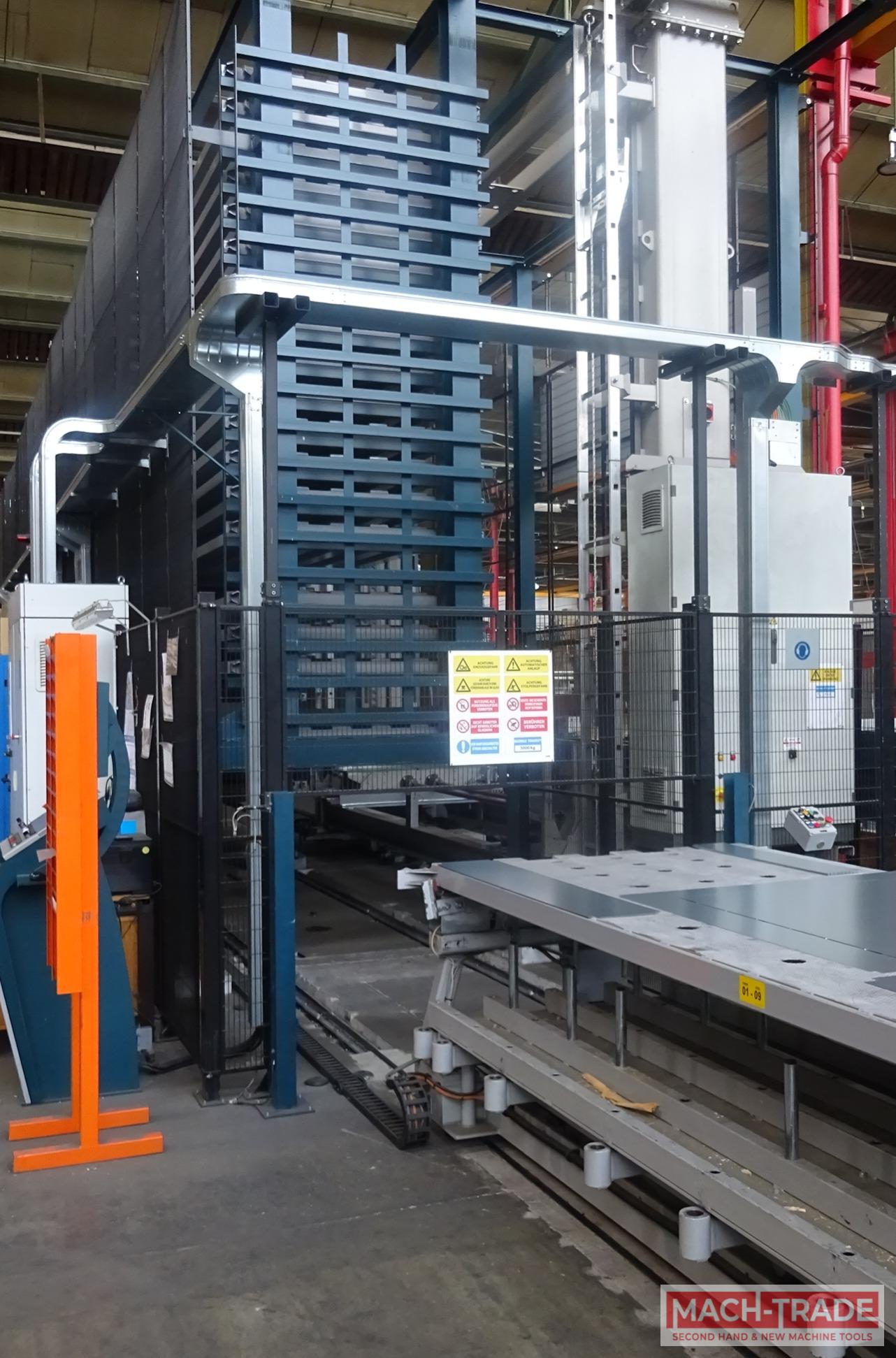 SALVAGNINI LINE: Salvagnini S4 1540 punching machine, P4L-3230 panel bender and storage used year 2015 - Image 3