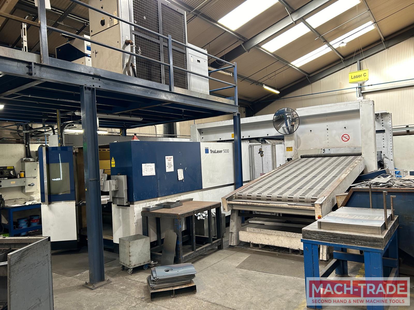 TruLaser 5030 (L68) Watt 8000, anno 2015