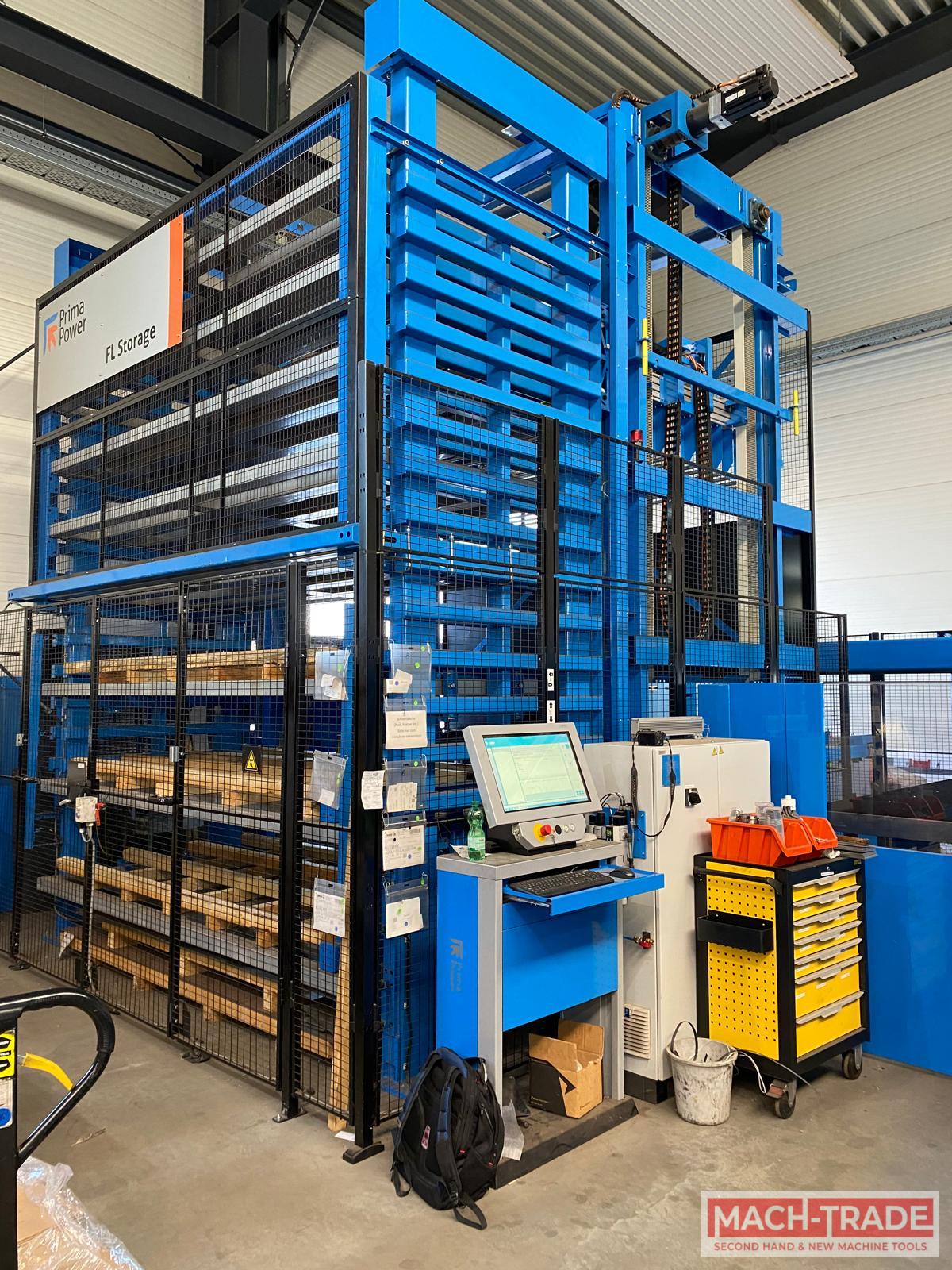 PRIMA-POWER LINE: Prima-Power Shear Genius SGe 1530 punching machine, Express Bender EBe5-3 (200) panel bender and storage FL 1530 used - Image 3